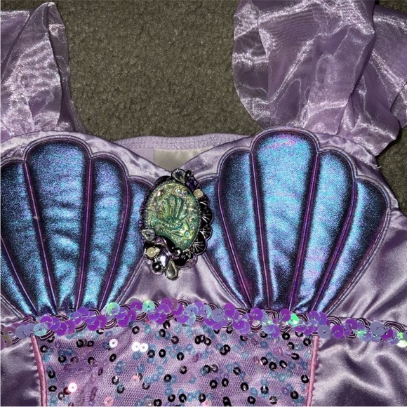 Disney princess Ariel costume top girls size 5/6 - Picture 2 of 4